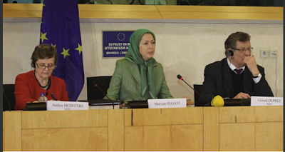 مریم رجوی در اجلاسی در پارلمان اروپا