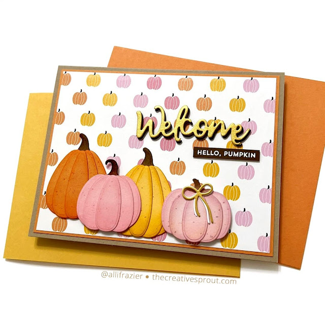 Sunny Studio Stamps: Pumpkin Patch Customer Card by Allison