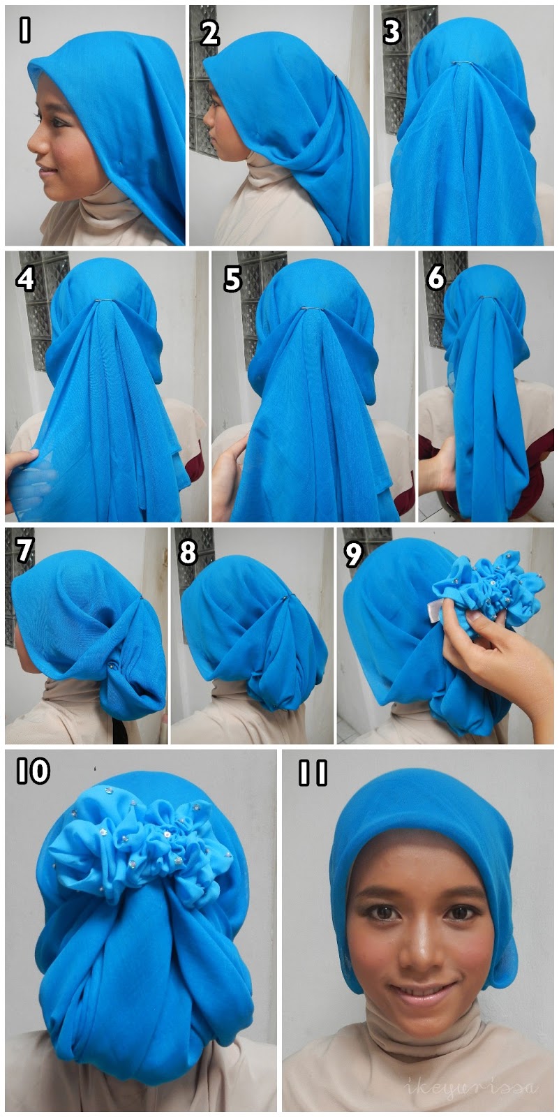 NEW TUTORIAL HIJAB MIRIP RAMBUT