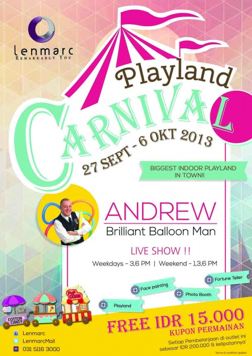 Lenmarc Playland Carnival | Andrew The Brilliant Balloon Man Live Show