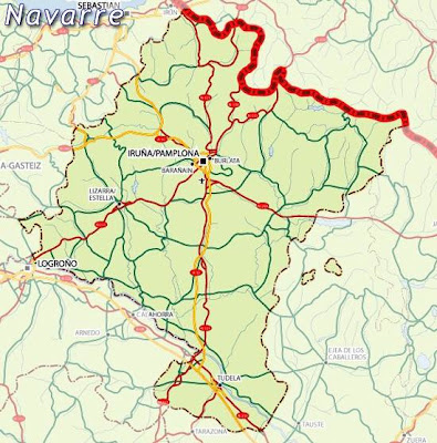 Navarre Tourism Map Area