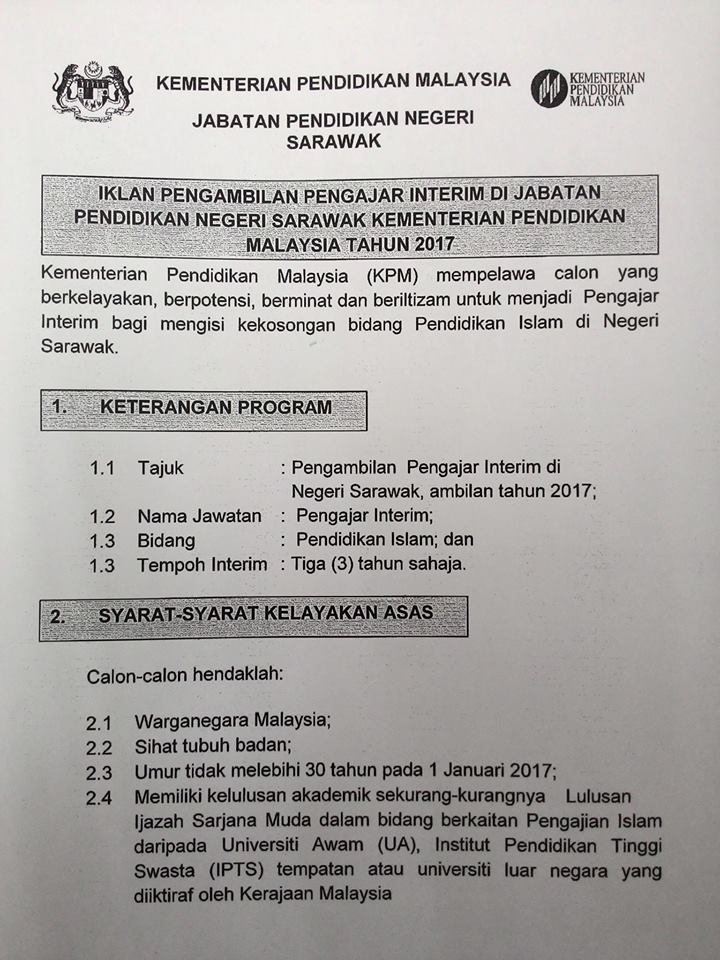 Guru Interim 2019 Sarawak