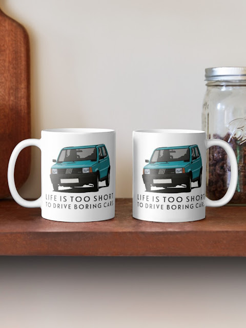 Fiat Panda 45 tee &  coffee mugs