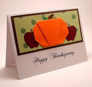 homemade thanksgiving pumpkin card