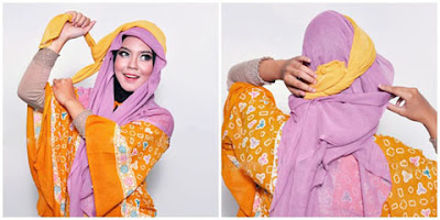 Tutorial Jilbab Paris 3