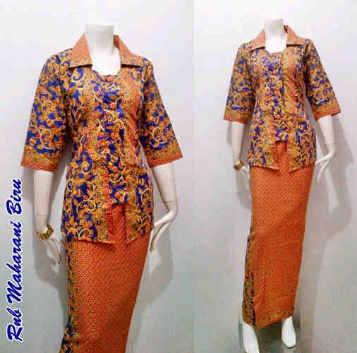  Model  Baju Batik  Pramugari  Motif Maharani Batik  Bagoes Solo