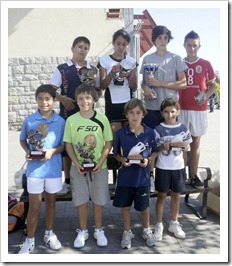 Éxito del 1er Torneo de Pádel Infantil MRP en Madrid. El equipo NOX-MRP y su cantera.