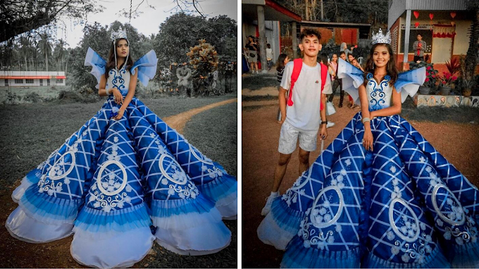 Brother Makes Sister's Prom Dress because Her Parents Can't Afford To Rent Her One.