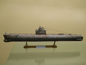 maqueta a escala 1:144 de submarino soviético clase romeo