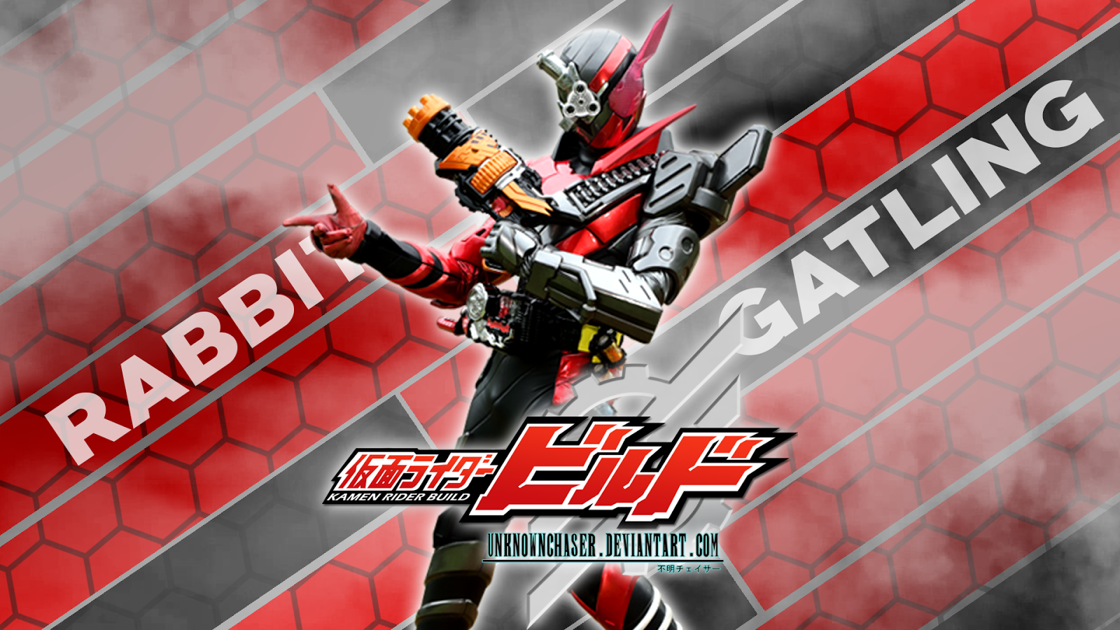 Kamen Rider Build Rabbit Gatling - Tokusatsu Wallpaper