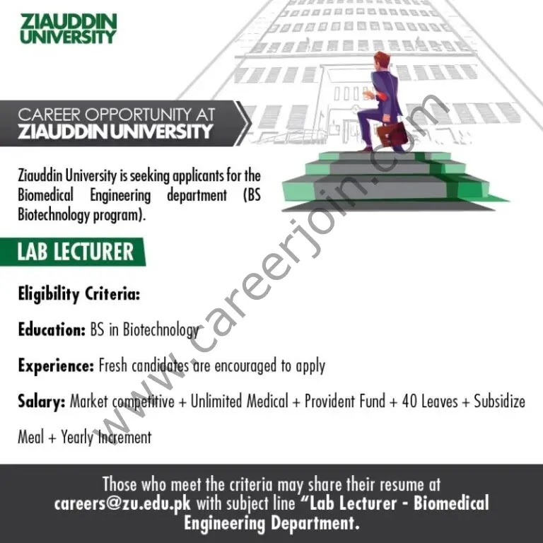 Jobs in Ziauddin University