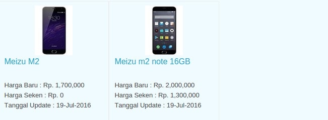 Harga Hp Terbaru Meizu Agustus 2016