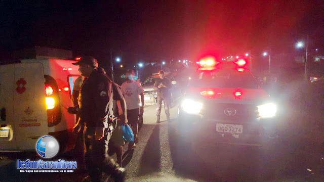 Gravíssimo acidente entre carro e moto deixa motociclista com fraturas expostas na RN 233 em Caraúbas