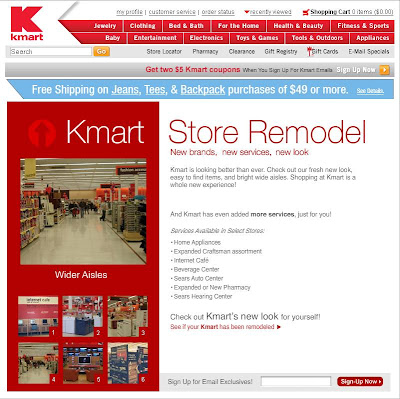 kmart. Kmart Store Remodel: Promises