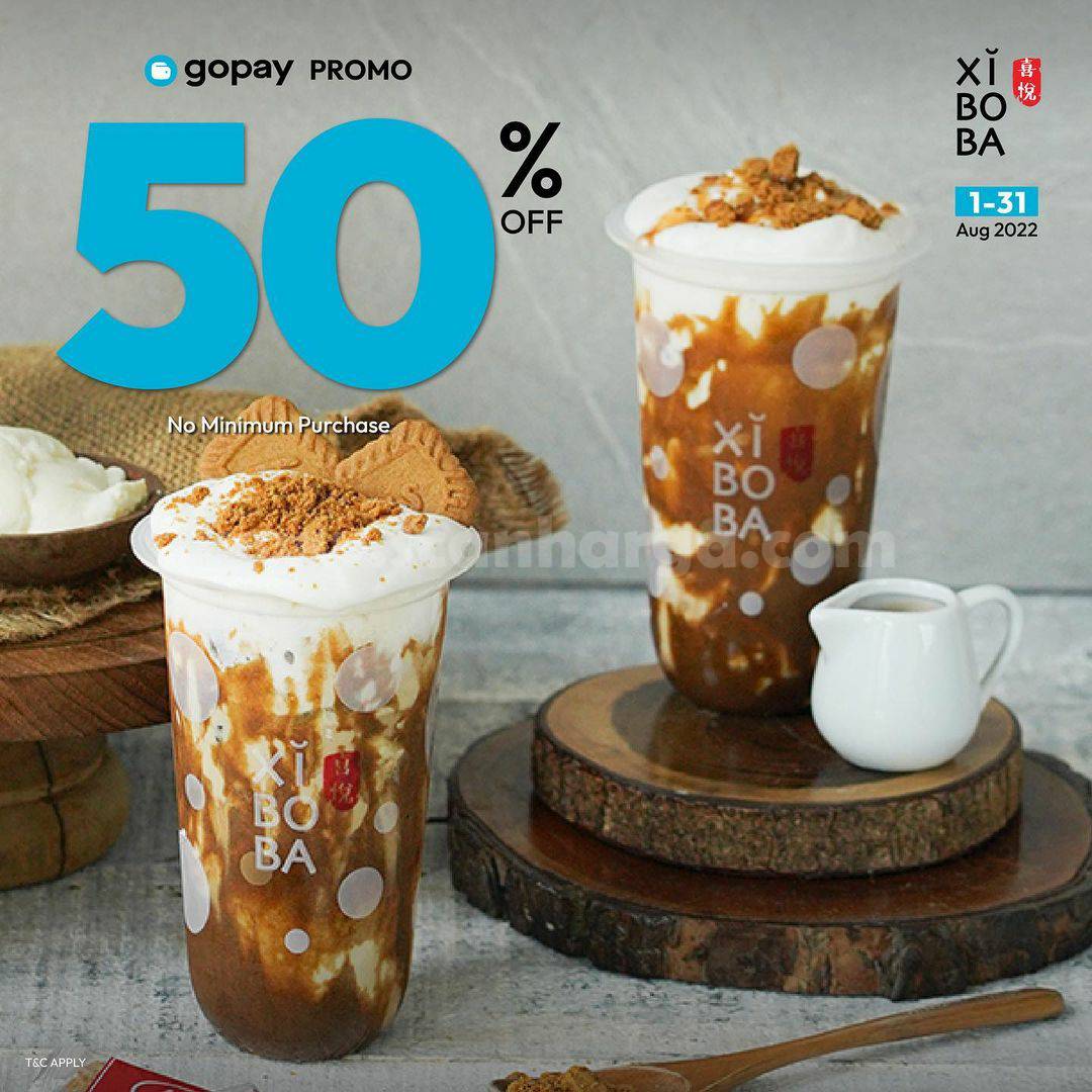 XIBOBA Promo GOPAY DISKON 50% Transaksi Pakai GOPAY