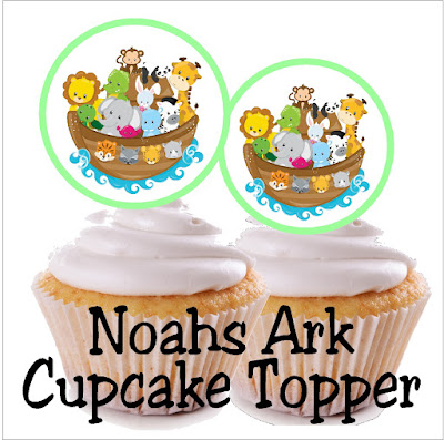 Enjoy some animal fun at your next birthday party or baby shower with this fun Noah's Ark party theme. These printable Noah's Ark cupcake toppers can be used for decorating your party cupcakes, your invitation envelopes, whirly pop suckers, or any party decoration that you need. Be sure to save this free printable and check out the other coordinating Noah's Ark party printables. #noahsark #cupcaketopper #printableparty #diypartymomblog