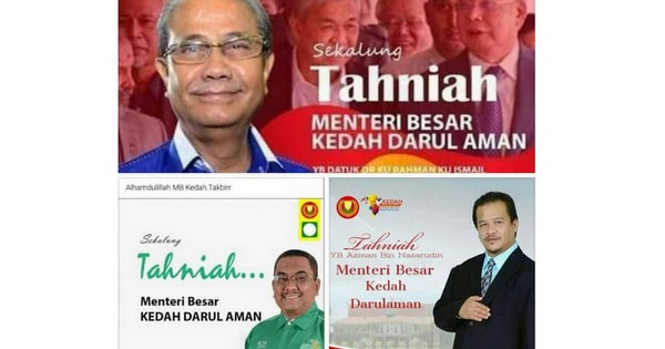Alamat Surat Menteri Besar Kedah