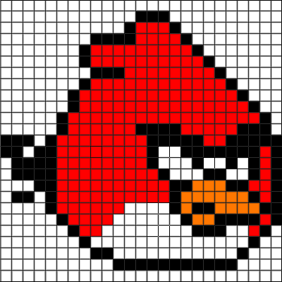 Angry Birds Pixel Art Collection. | Minecraft Pixel Art Building Ideas