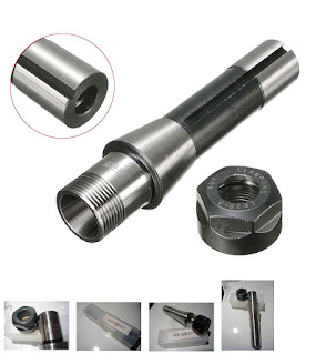 Collet Chuck R8 Arbor ER20 7/16" Holder Straight ER16 CNC Lathe Milling Tool Set. R8 ER20 7/16 Collet Chuck Holder CNC Milling Lathe R8 Arbor  R8 shank Holding all ER16 collets. Clamping from 1mm-10mm.