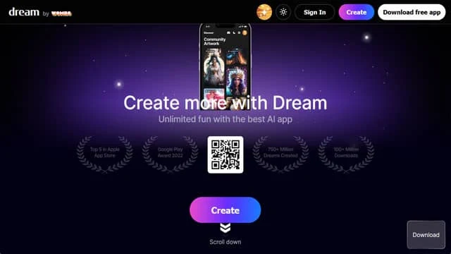 تطبيق Dream by WOMBO