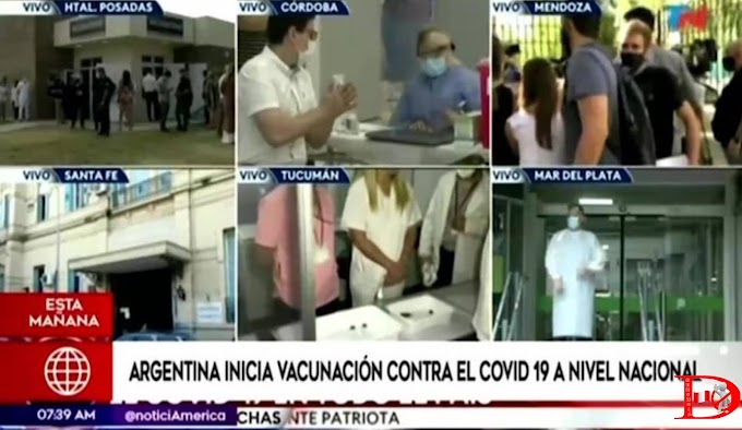 Argentina inicia vacunación contra la COVID-19 a nivel nacional