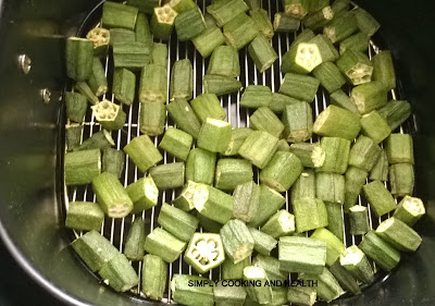 Okra in an air frier