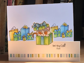 Let the cat out by Sue features Newton's Christmas Cuddles and Newton's Birthday Bash by Newton's Nook Designs; #newtonsnoo