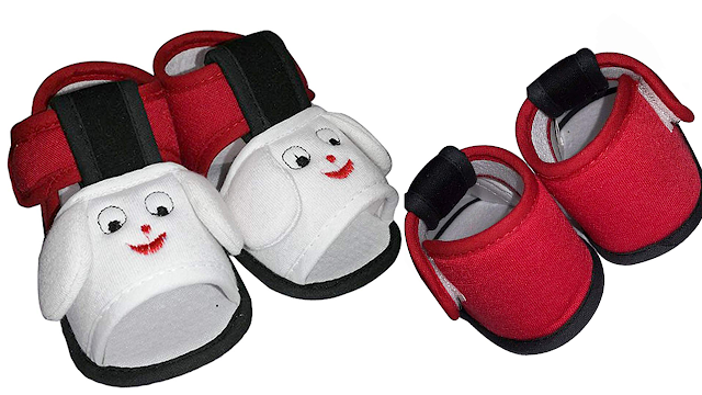 Instabuyz Cotton Newborn/Pre-Walker/Infant Baby Boy's & Girl's Cute Anti-Collision Sandals/Shoes (6-12 Months)