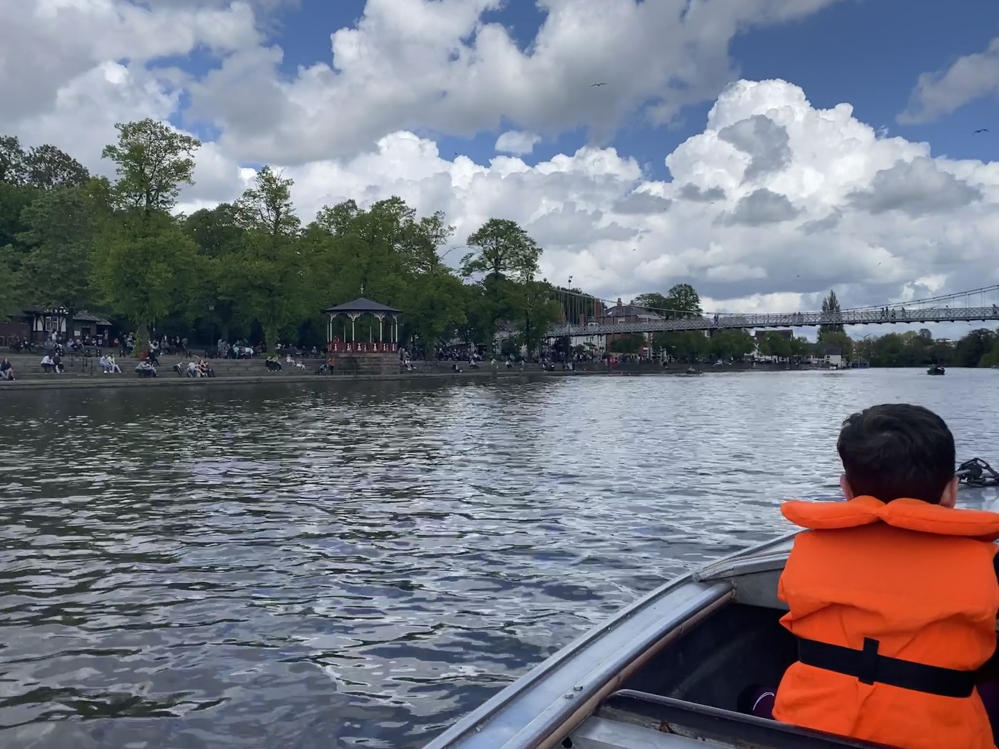 boy on a boat