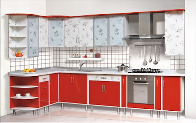 new modular red kitchen cabinets designs and color combinations 2019