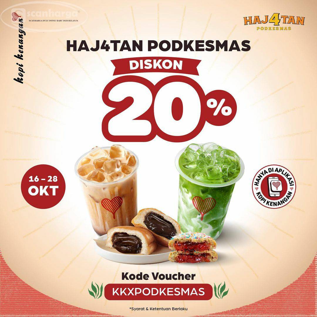 Promo KOPI KENANGAN HAJ4TAN PODKESMAS Diskon 20%