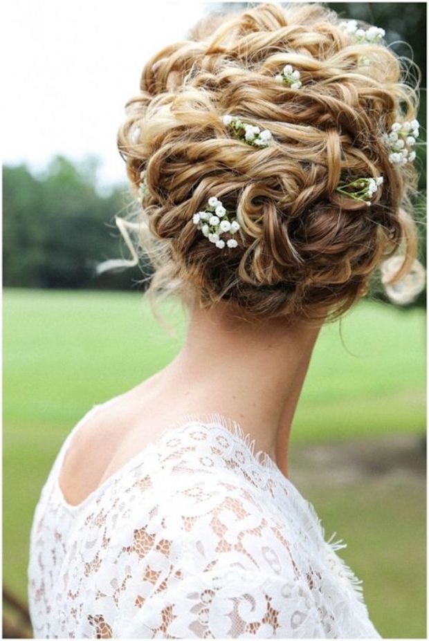 curly bridal undo