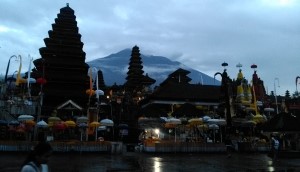 This image shows Besakih Temple, the largest and most important temple in Bali. Besakih Temple is located in the mountains of eastern Bali, and it is a UNESCO World Heritage Site.