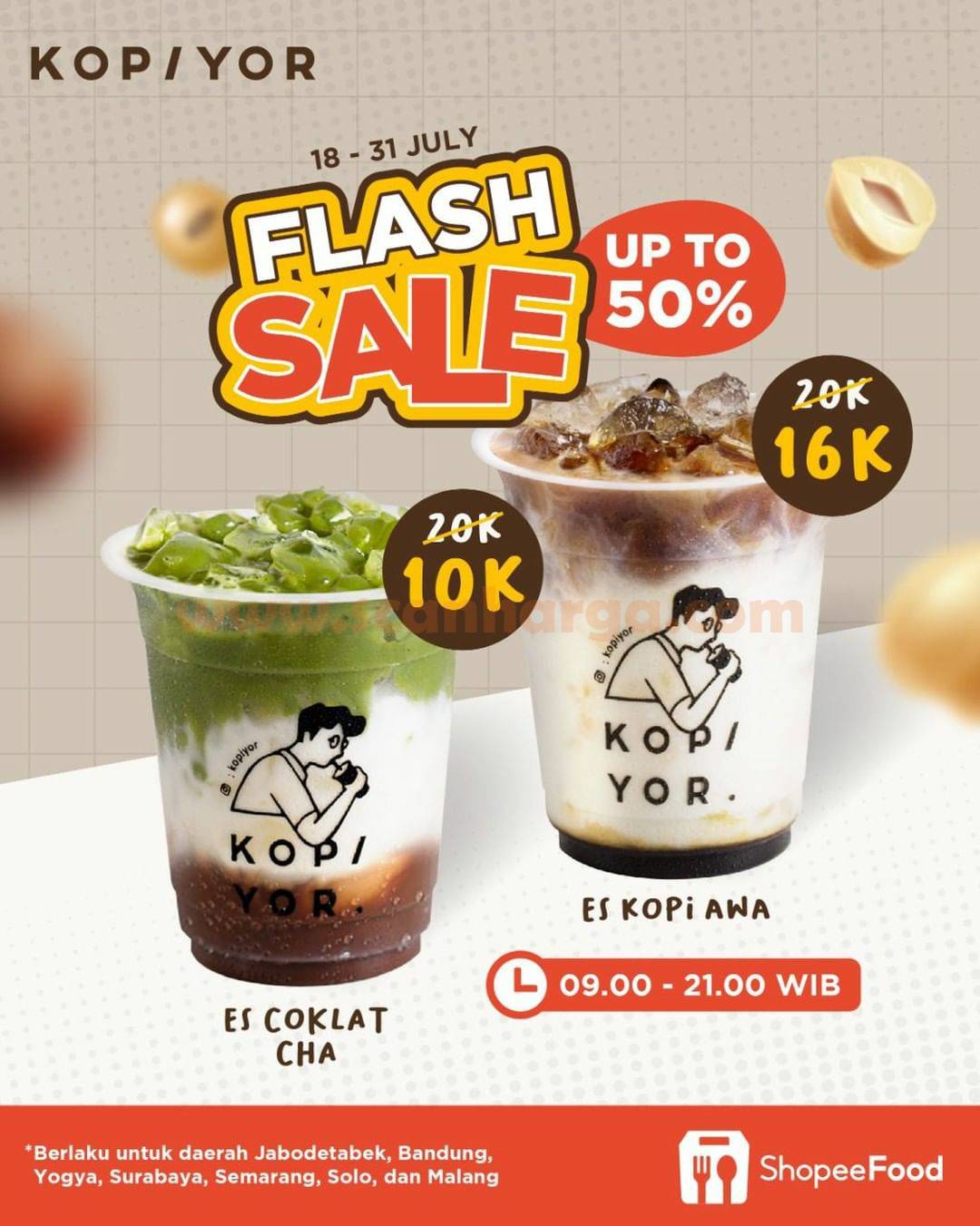 Promo KOPI YOR FLASH SALE on SHOPEEFOOD – DISKON hingga 50%