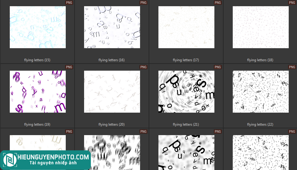 28 lớp phủ flying letters chất lượng cao