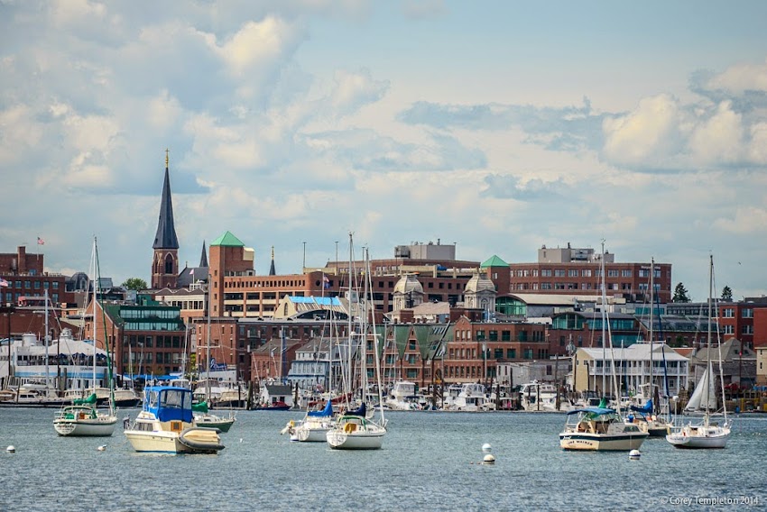 Portland, Maine Old Port Summer Skyline and waterfront harbor June 2014 Photo by Corey Templeton