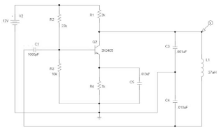 Colpitts Oscillator Schematic diagram