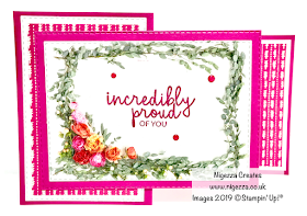 Nigezza Creates Fancy Fold Card For Stampin' For All DT Challenge Stampin' Up! Petal Promenade Needlepoint Nook