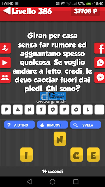 Il Signore degli Enigmi soluzione livello  386 | Parola, indovinello e foto