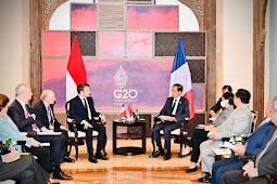 Jokowi Lakukan Pertemuan dengan Emmanuel Macron di Sela-sela KTT G20 