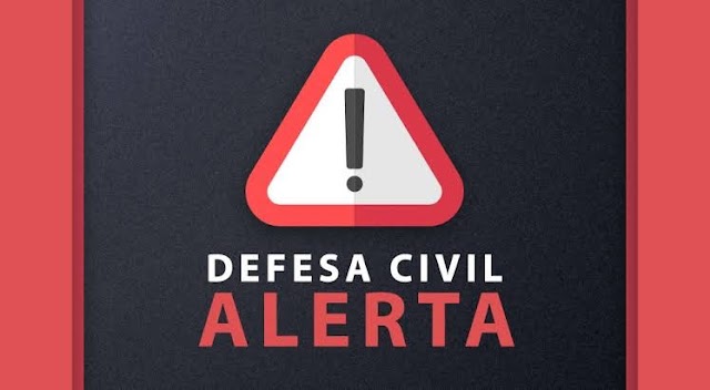 Defesa Civil de Italva emite alerta de chuvas fortes de hoje até quinta-feira 