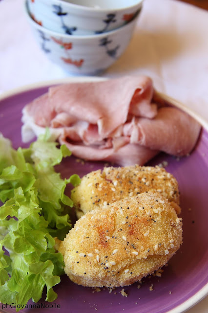 Crocchette di patate farcite con prosciutto cotto