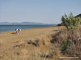 La spiaggia di Portelo, a Mathraki, isole Diapontie