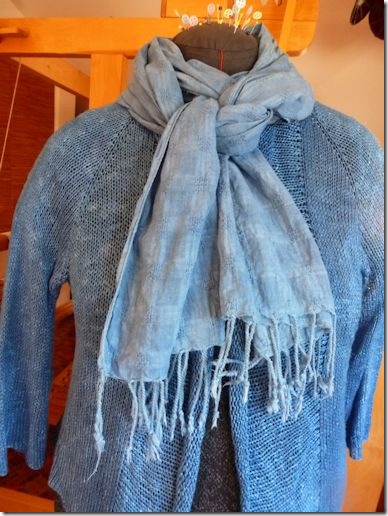 Woad and Indigo Scarf