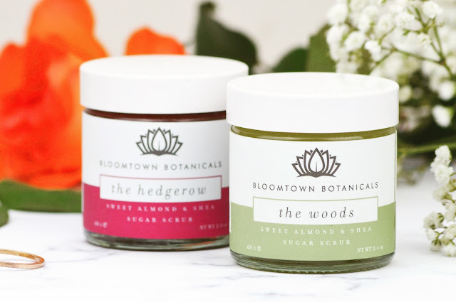 Lovelaughslipstick Blog - Bloomtown Botanicals The Woods & The Hedgerow Sugar Scrub and the Rose Garden Infused Oil Review