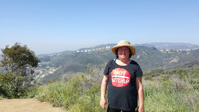 Erika Kerekes hiking in the Santa Monica mountains - not to lose weight, but because exercise makes me healthier