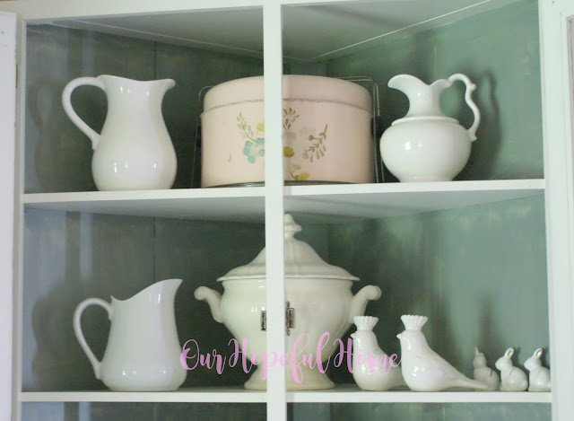 farmhouse china hutch ironstone collection