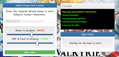 Verbinden Sie Valkyrie Hack kostenlose Online