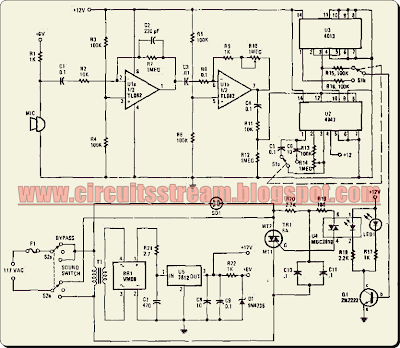 Simple Voice Switch on Circuit Diagram