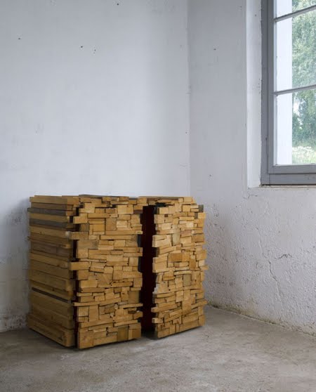 Muebles hechos con tacos de madera Varios tama os y formas